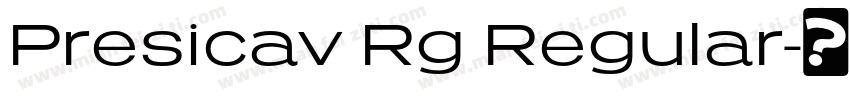 Presicav Rg Regular字体转换